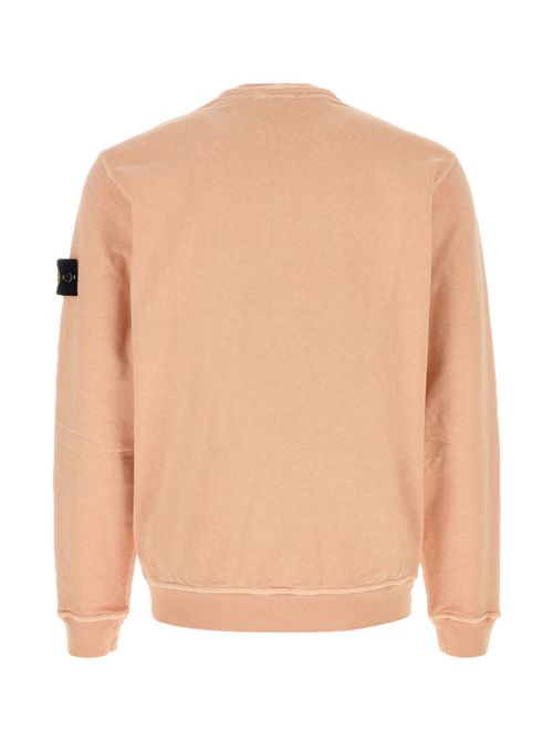 Felpa in cotone color rosa pesca Stone Island Stone Island | L1S156100034S0060V018E